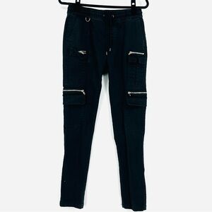Hot Topic Small Black Pull On Stinger Pants